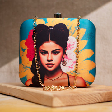 Artklim Selena Gomez Printed Clutch