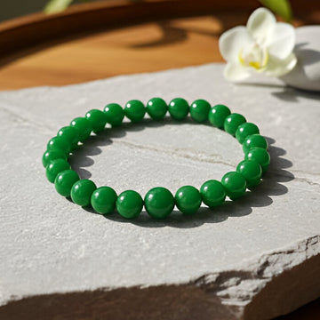 Natural Green Jade Gemstone Beaded Bracelets