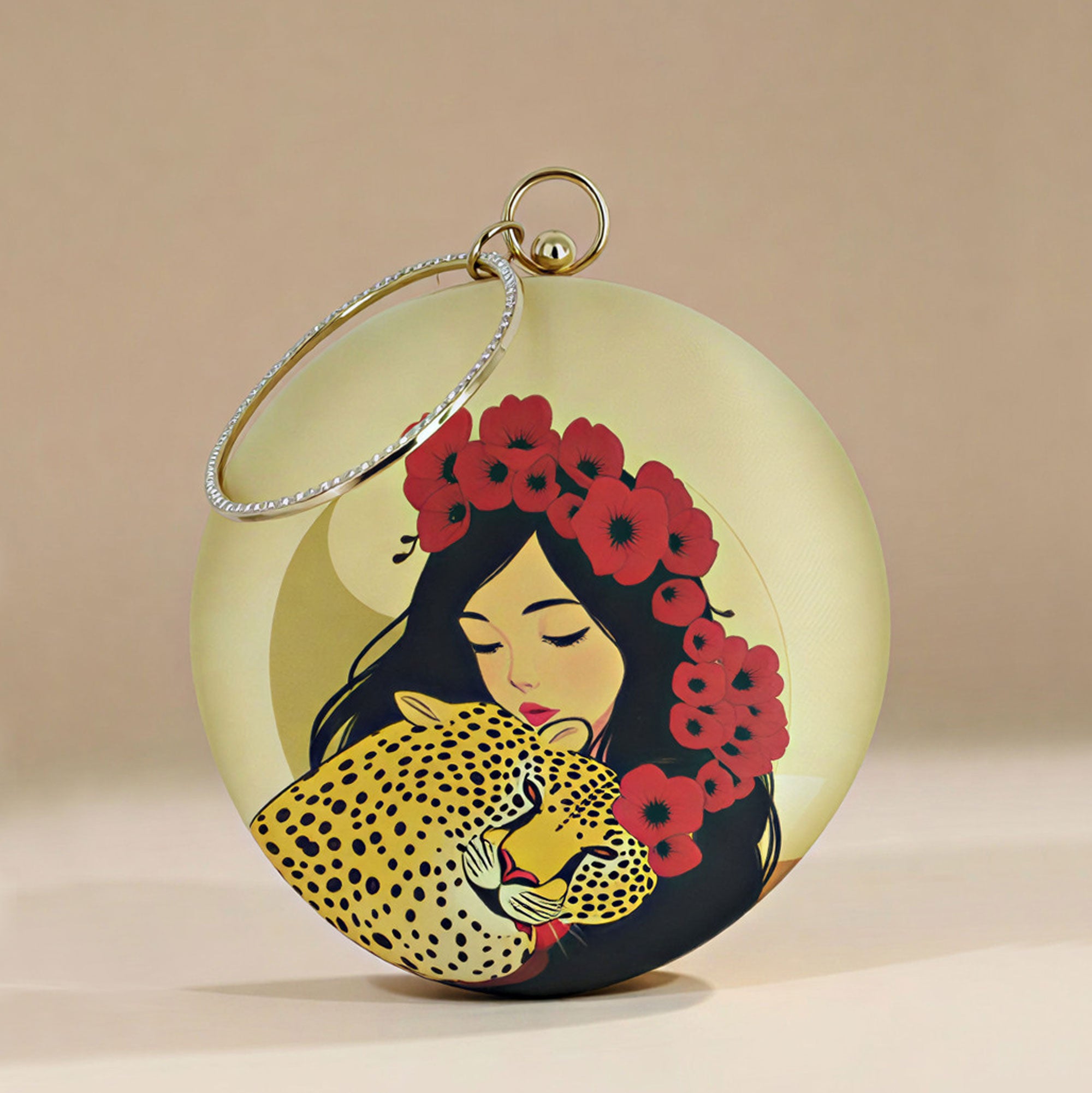 Artklim Wild Embrace Round Clutch