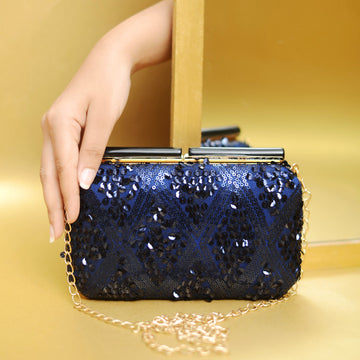 Navy Blue Evening Clutch