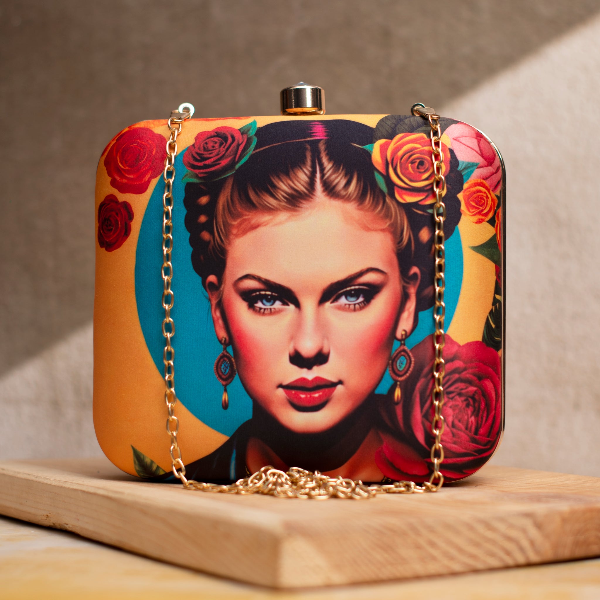 Artklim Taylor Swift Printed Clutch