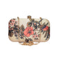 Red Floral Printed Clutch