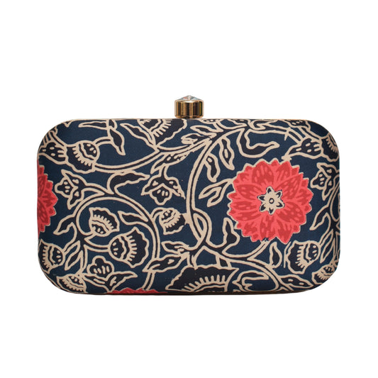 Dazzling Floral Printed Clutch