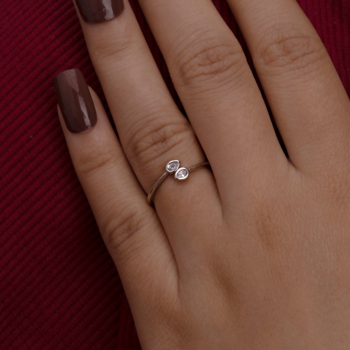 Artklim Gold Plated Minimalistic Design Adjustable Ring