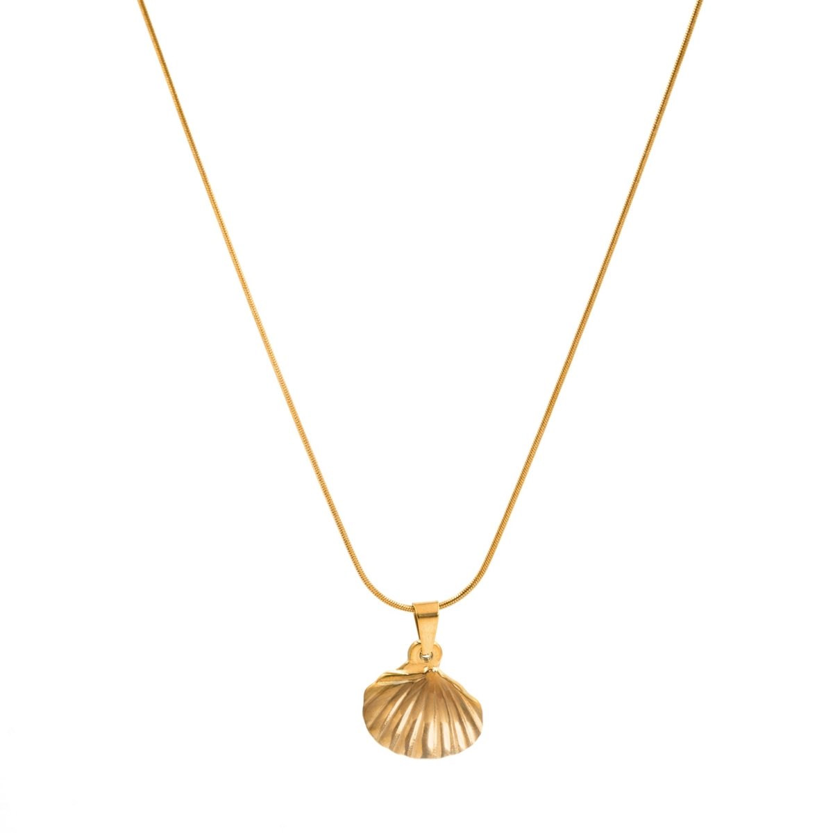 Artklim Gold Plated Shell Pendant Necklace