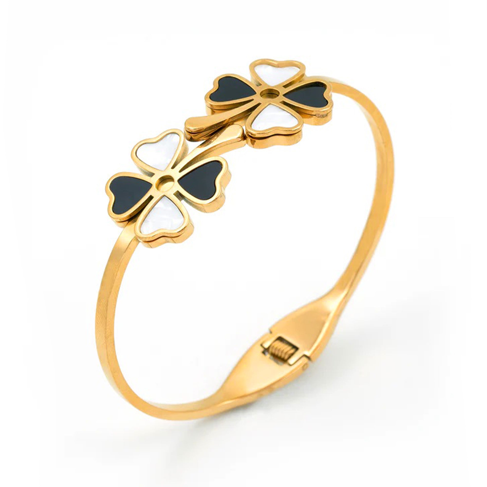 Gift-Ready Resin Printed clutches, Flower fusion Bangle, & hoop earrings Combo