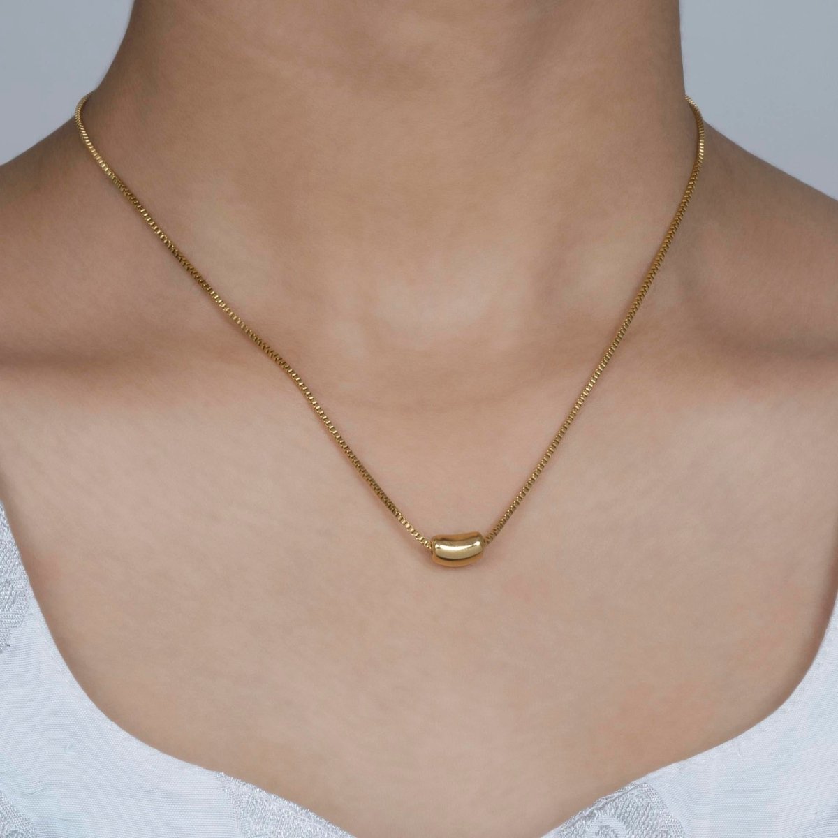 Artklim Gold Plated Minimalistic Designer Pendant Necklace
