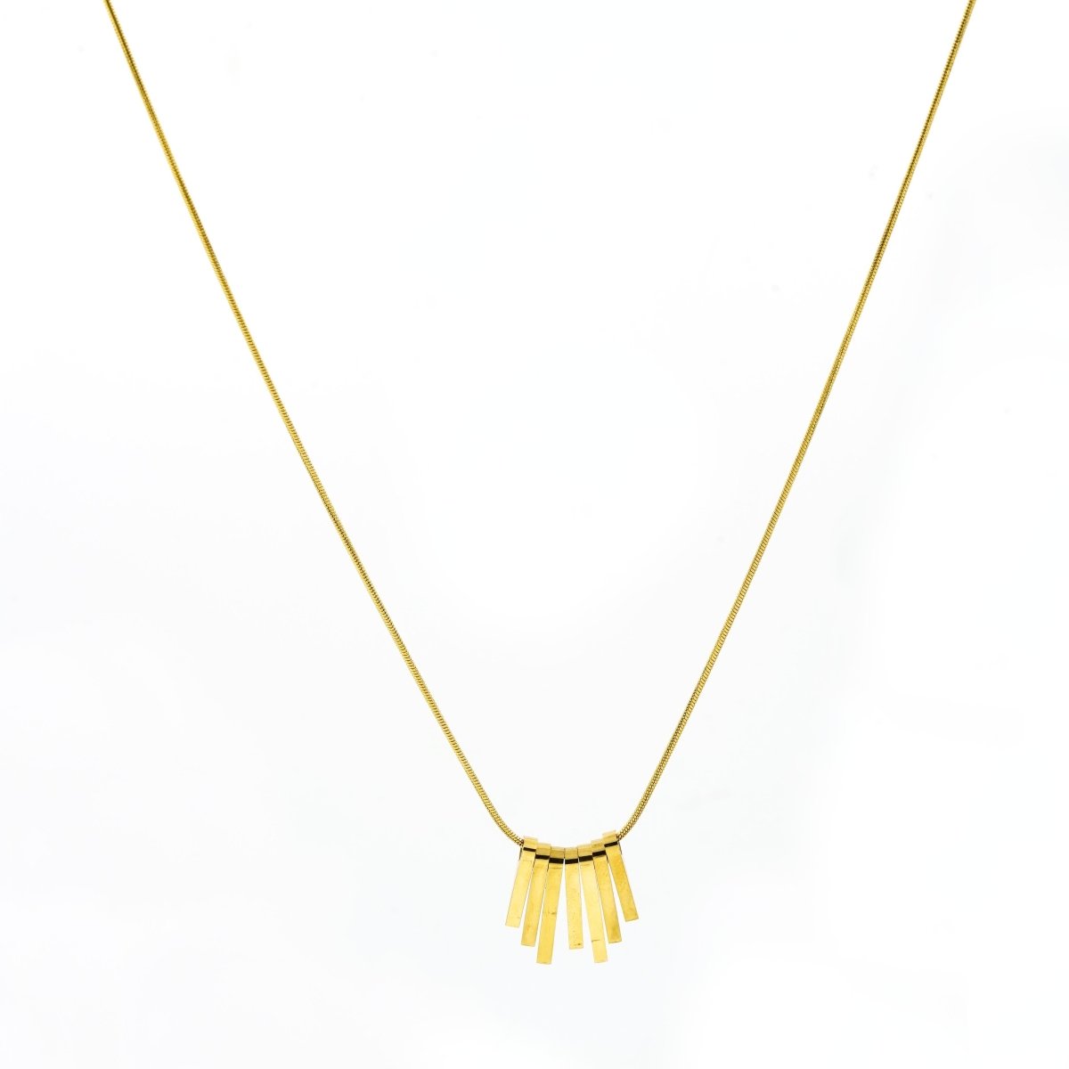 Artklim Gold Plated Classy Chimes Pendant Necklace