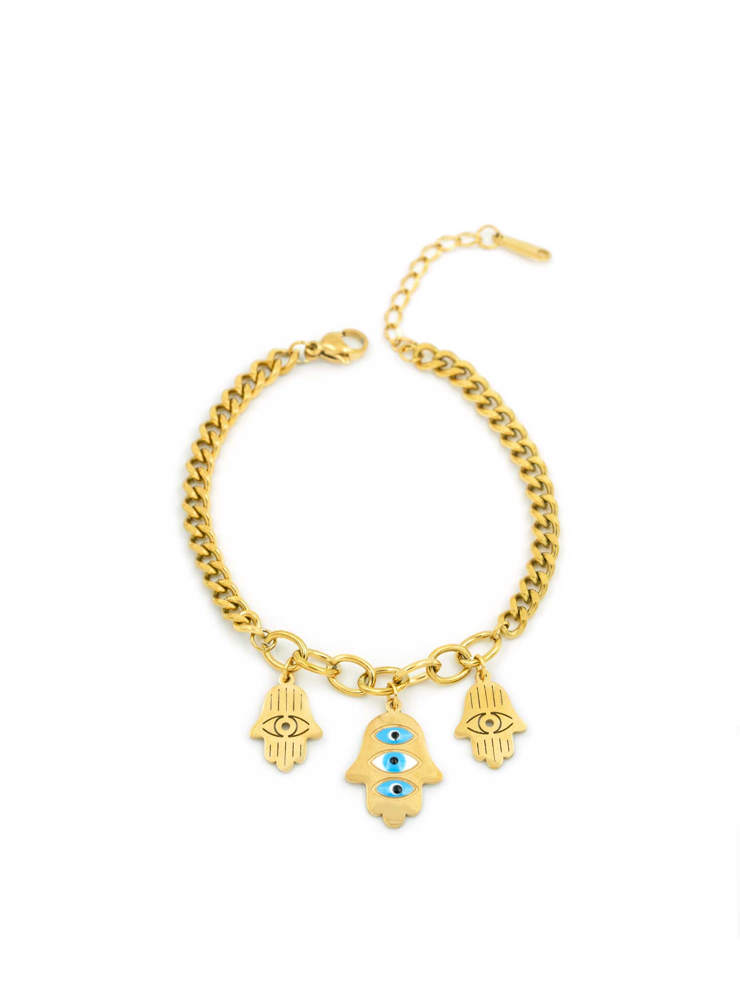 Artklim Hamsa & Evil Eye Charm Bracelet