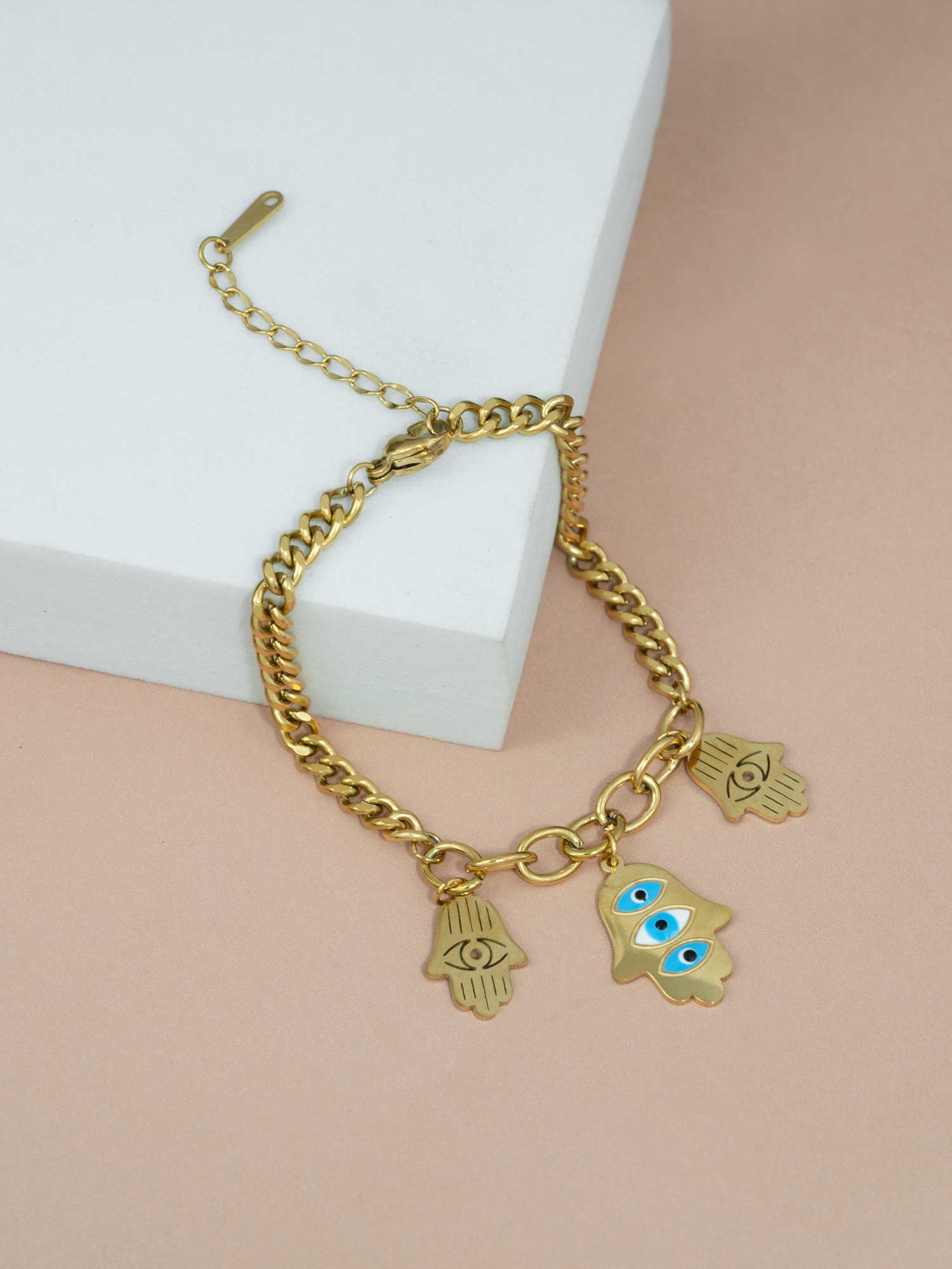 Artklim Hamsa & Evil Eye Charm Bracelet