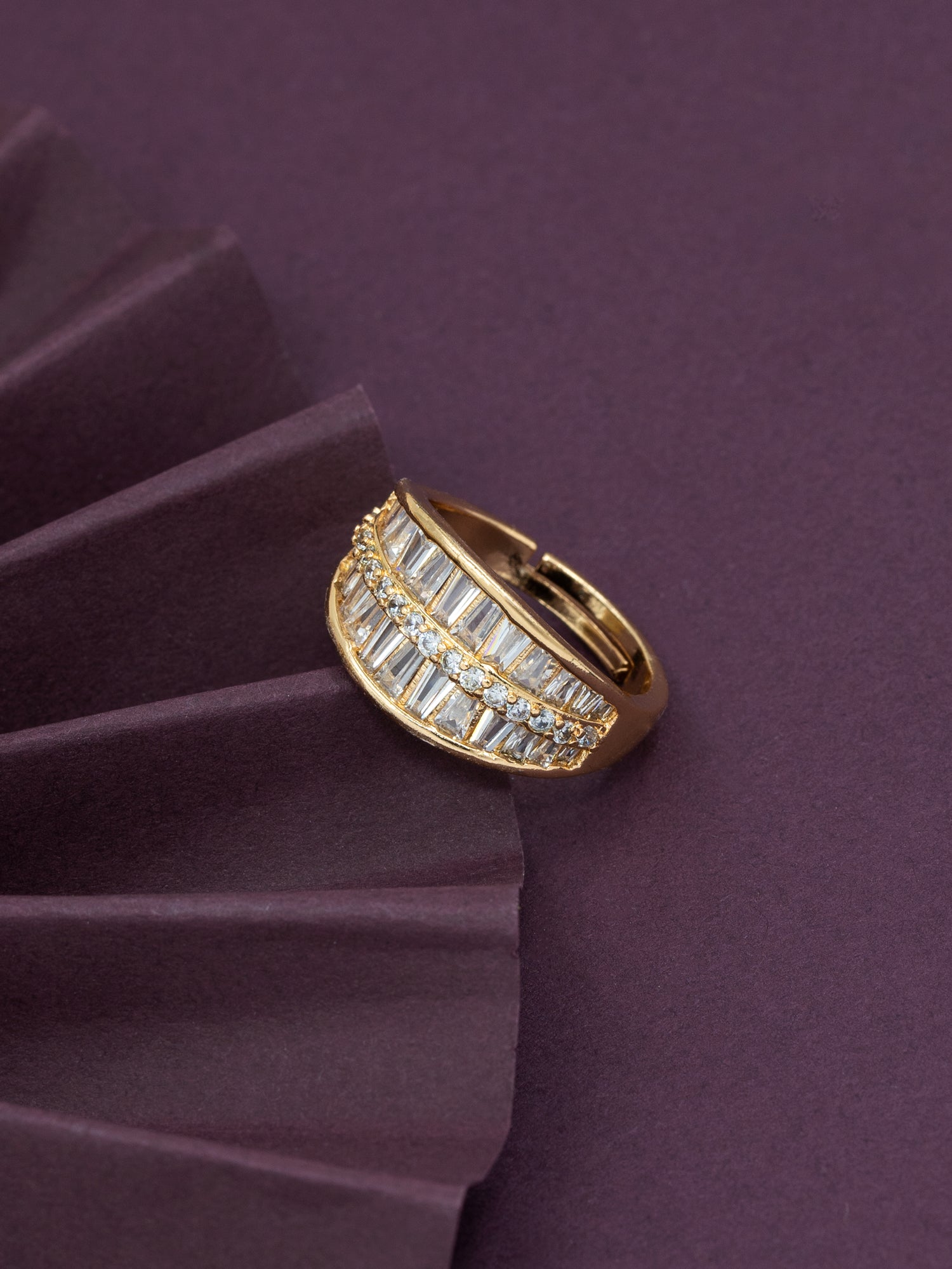 Artklim Gold-Plated Classic Band Anti-Tarnish Ring