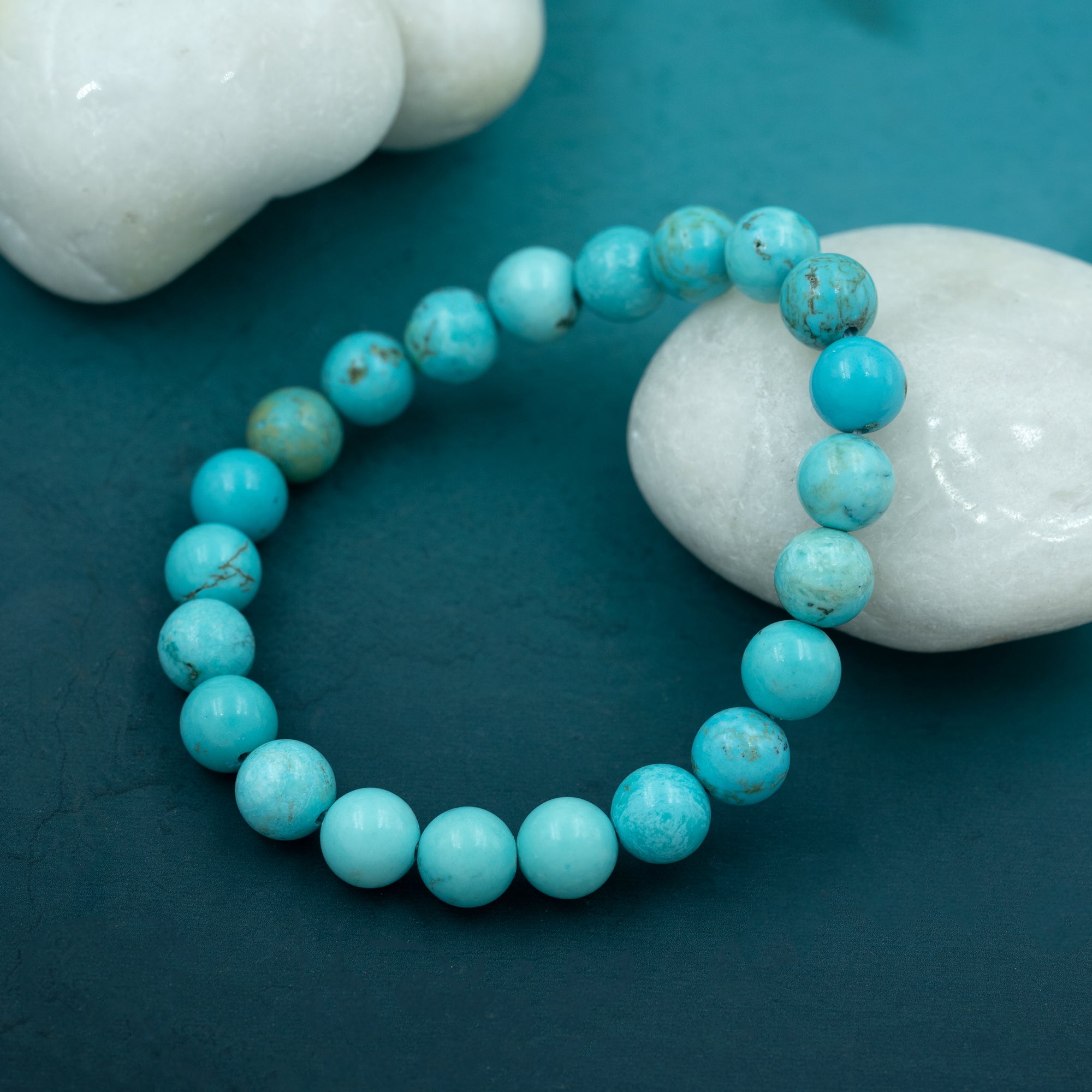 Natural Turquoise Gemstone Beaded Bracelets