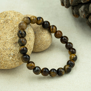 Natural  Tiger's Eye Gemstone Beaded Bracelets