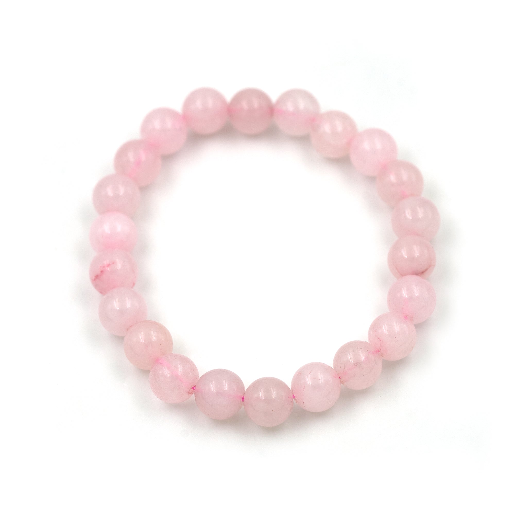 Natural  Rose Quartz Gemstone Beaded Bracelets