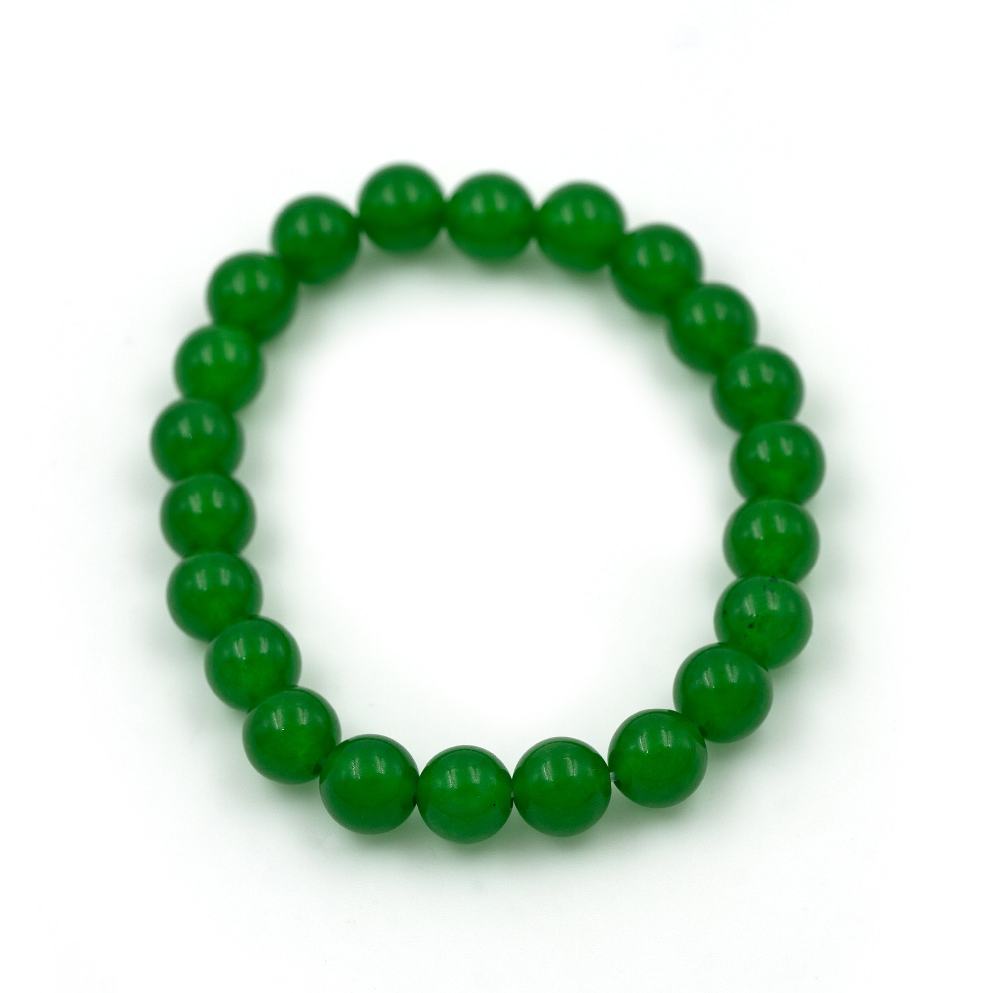 Natural Green Jade Gemstone Beaded Bracelets