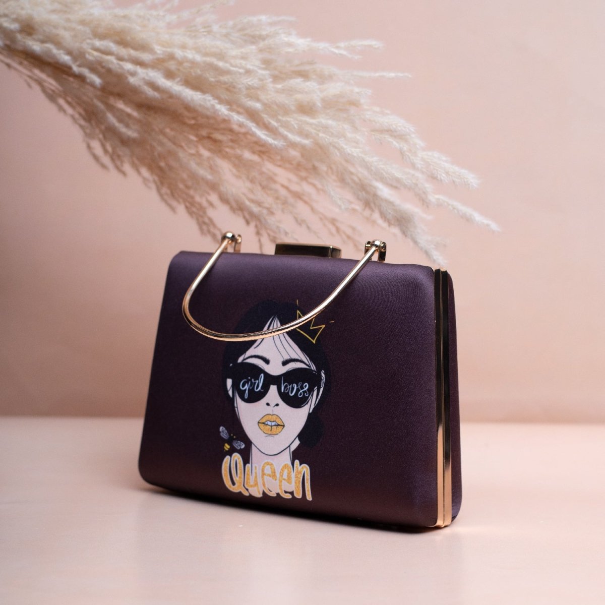 Artklim Girl Boss Printed Clutch