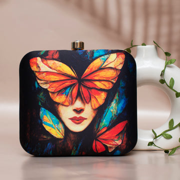 Butterfly Women Printed Clutch