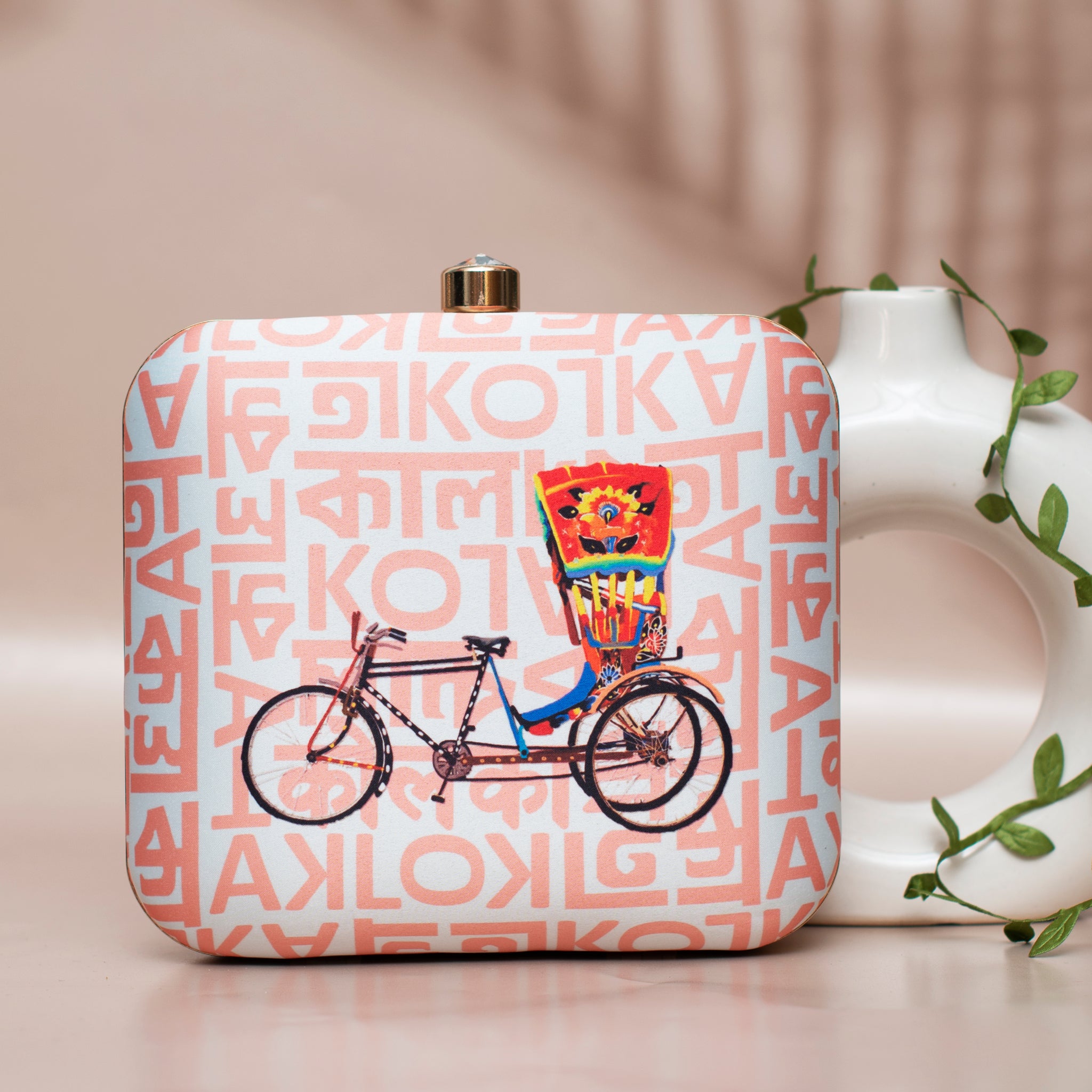 Bicycle Auto Printed Clutch