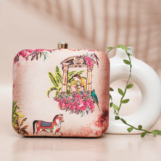 Ancient Women Printed Clutch