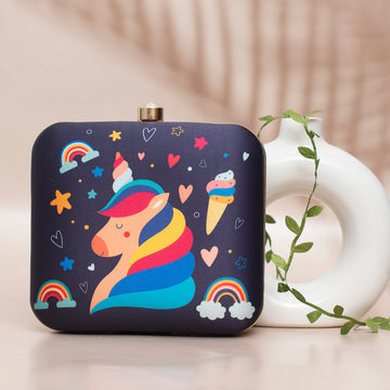 Unicorn Printed Clutch