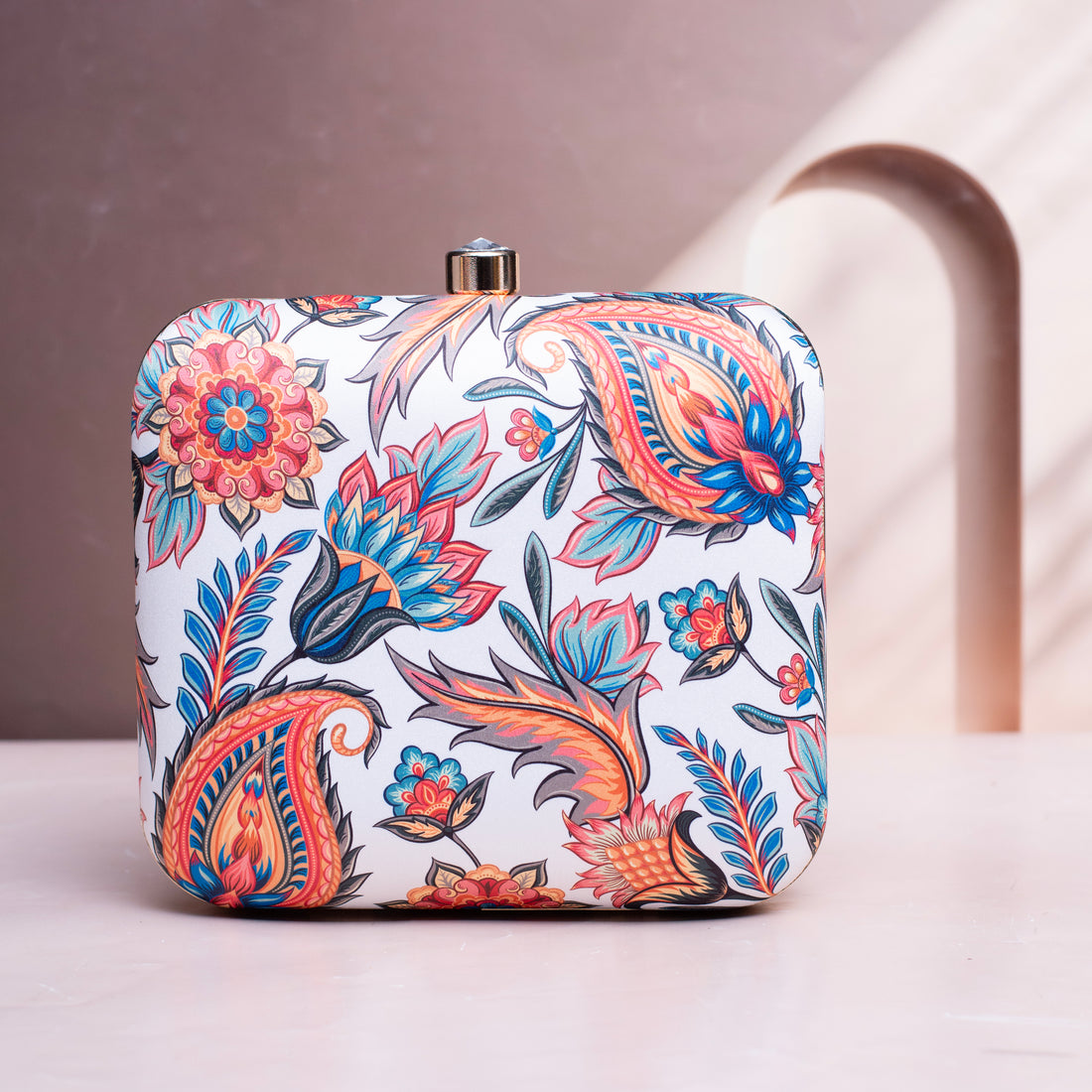 Bloosomy Printed Clutch