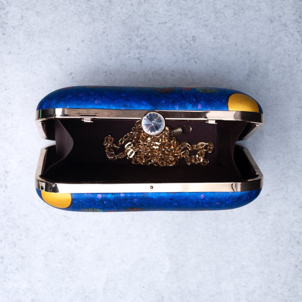 Artklim Multicolored Tombes Printed Clutch