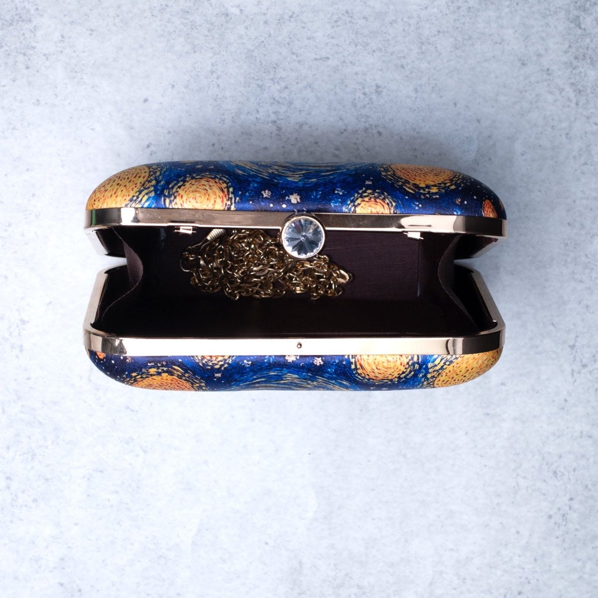Artklim Starry Night Printed Clutch
