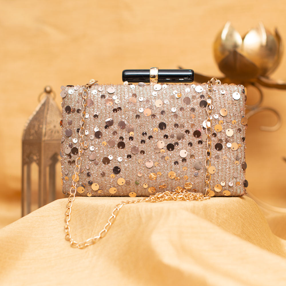 Artklim Pink with a Dazzle of Sequin Clutch