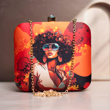 Artklim Afro Women Printed Clutch