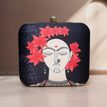 Artklim Flower Lady Printed Clutch Bag