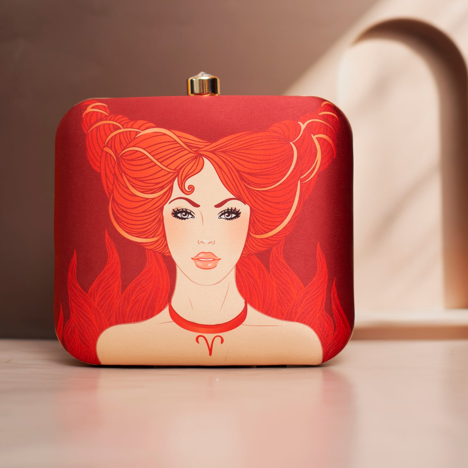 Aries Sun Sign Customized Clutch