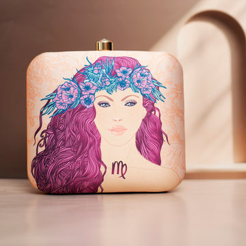 Virgo Sun Sign Customized Clutch