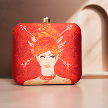 Sagittarius Sun Sign Customized Clutch