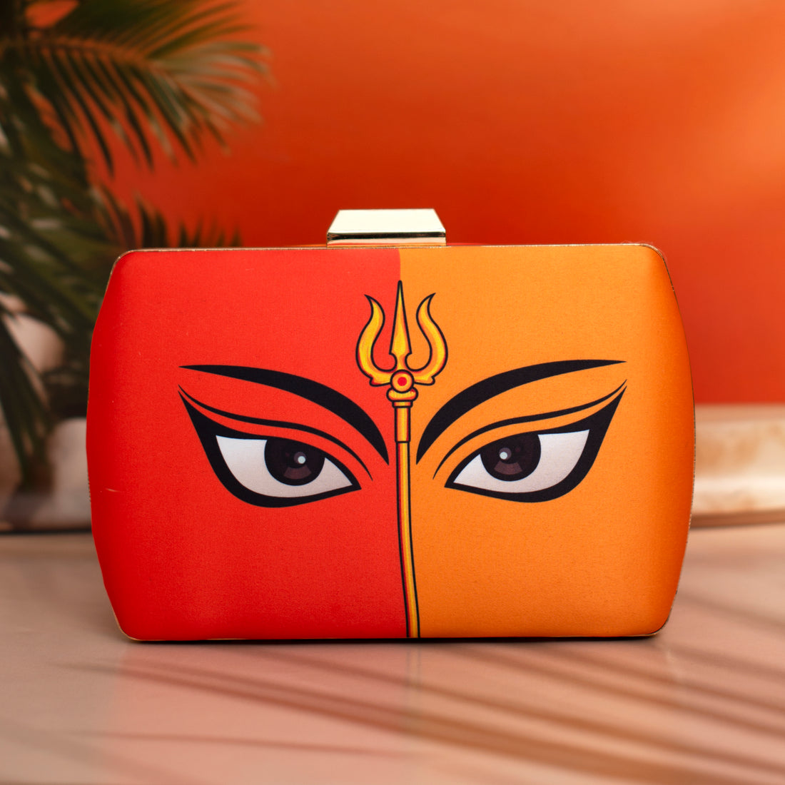 Artklim Multicolor Durga Printed Clutch