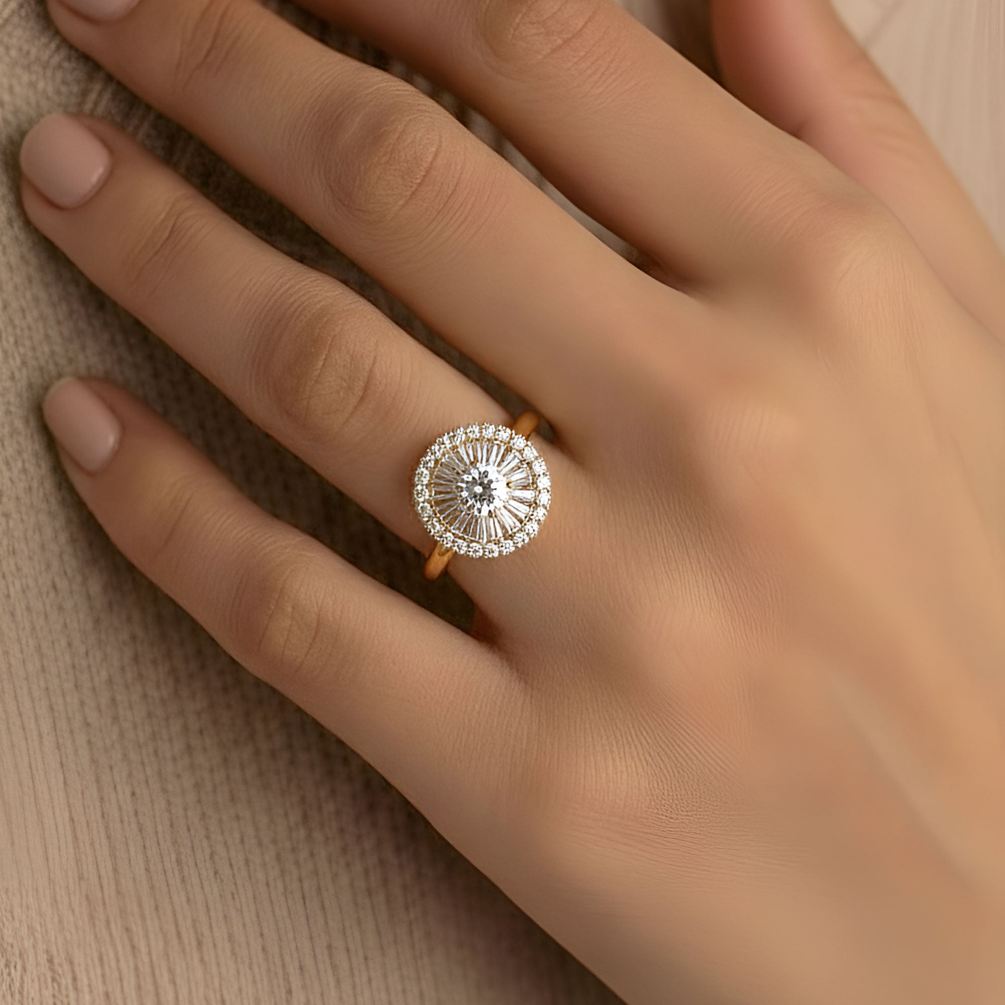 Artklim Gold-Plated Regal Radiance Anti-Tarnish Ring