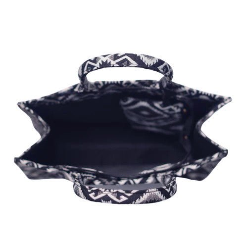 Geometric Pattern Box Style Tote Bag