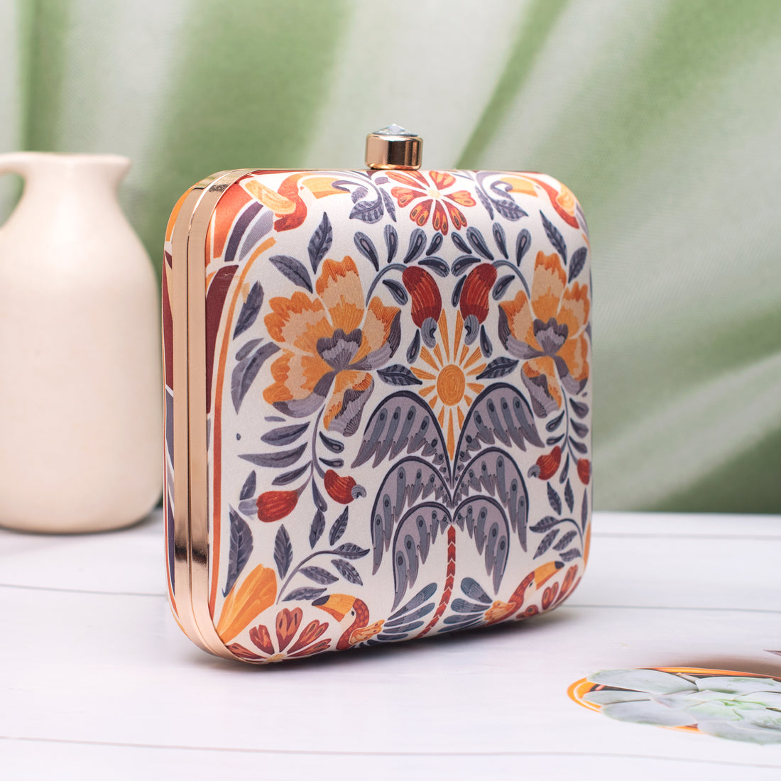 Artklim Royal Ethnic Harmony Printed Clutch