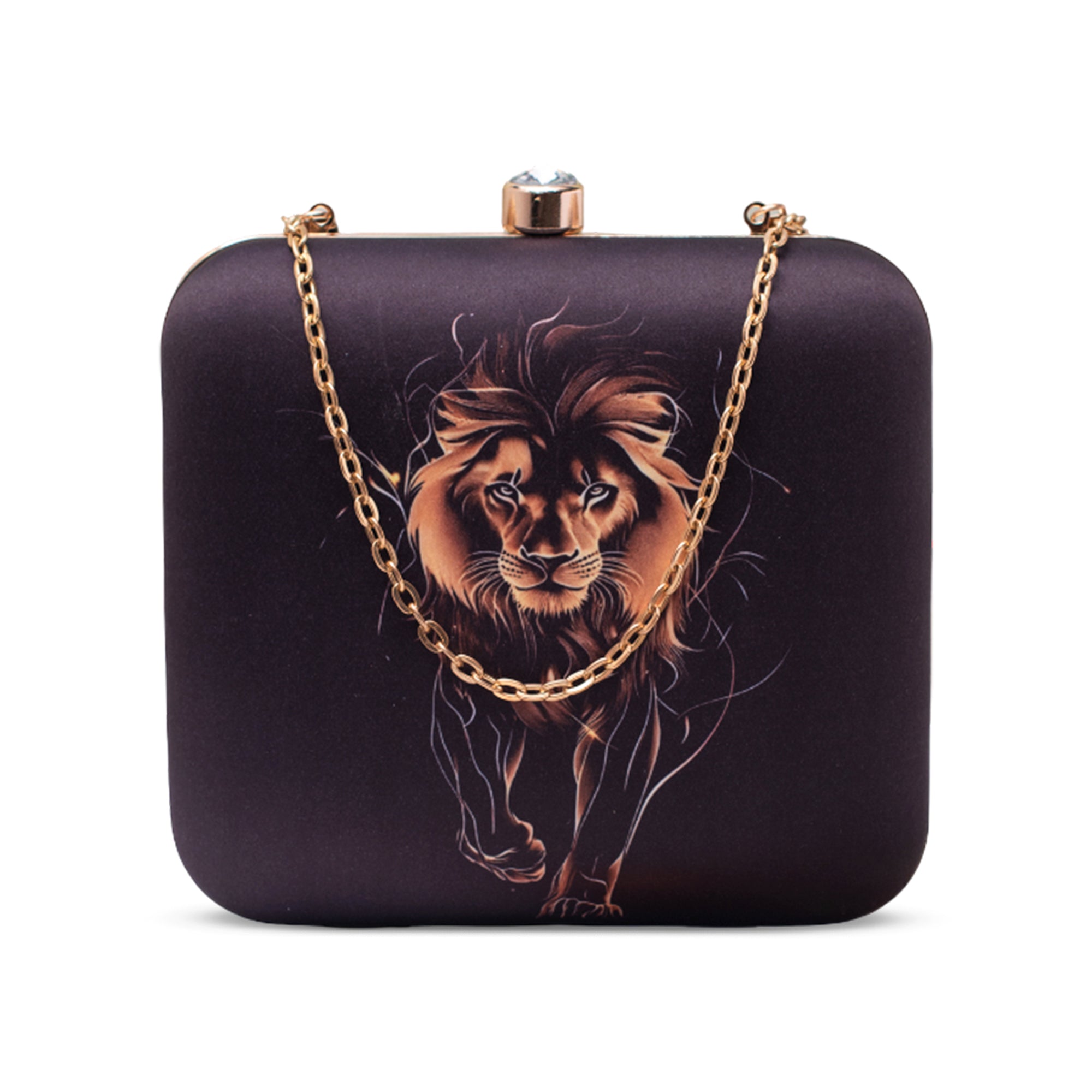 Artklim Majestic Lion Royale Printed Clutch