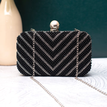 Artklim Black Royale Beadline Clutch
