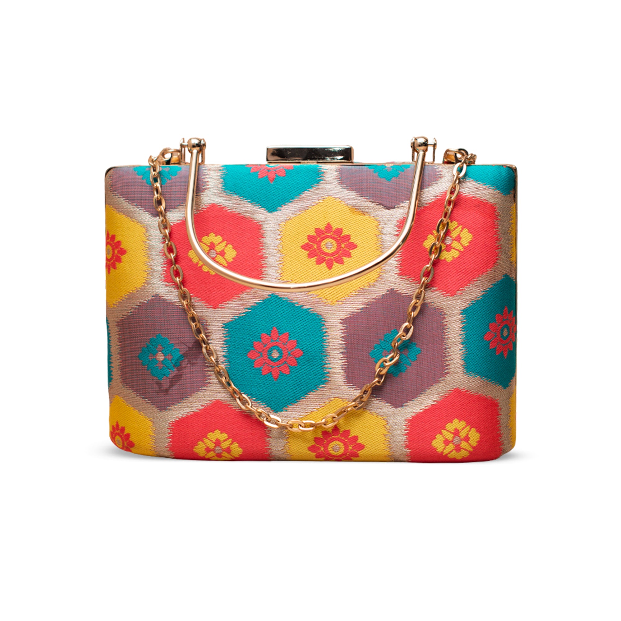 Artklim Colour Pop Embroidered Clutch