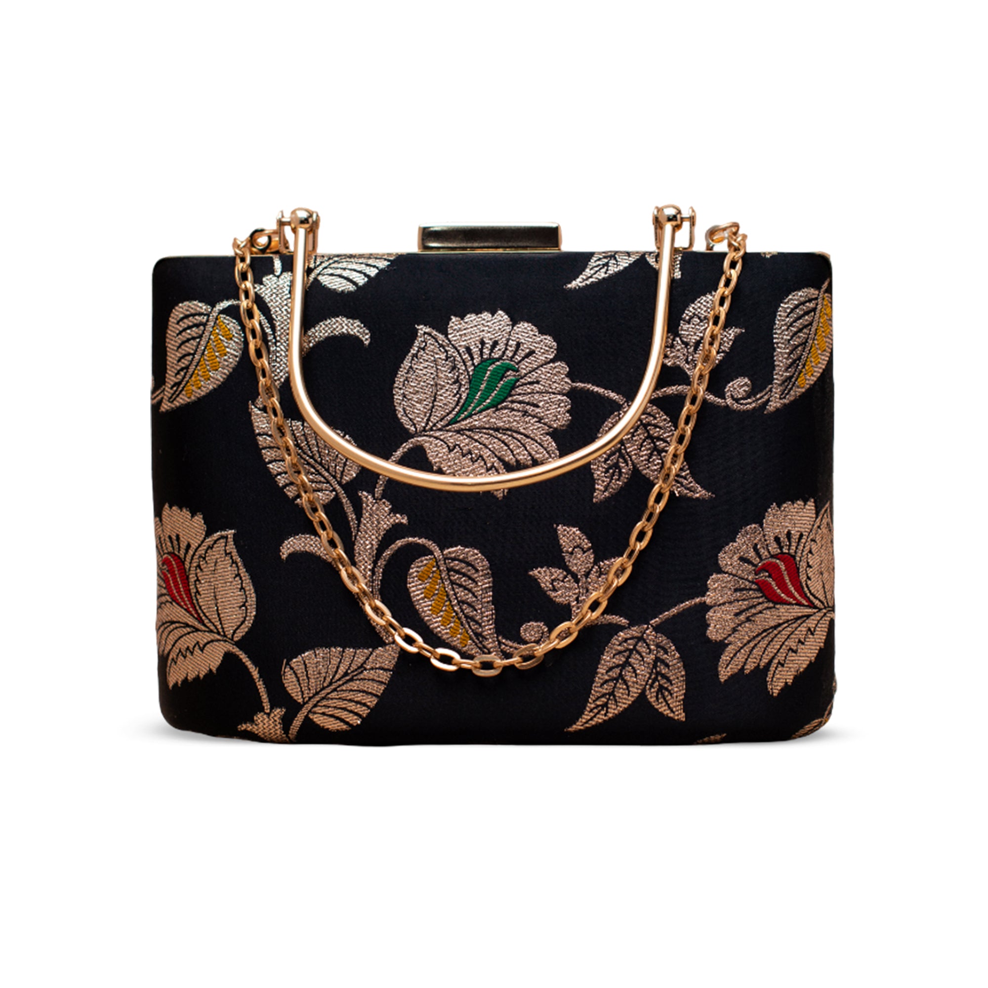 Artklim Deep Blue Heritage Embroidered Clutch
