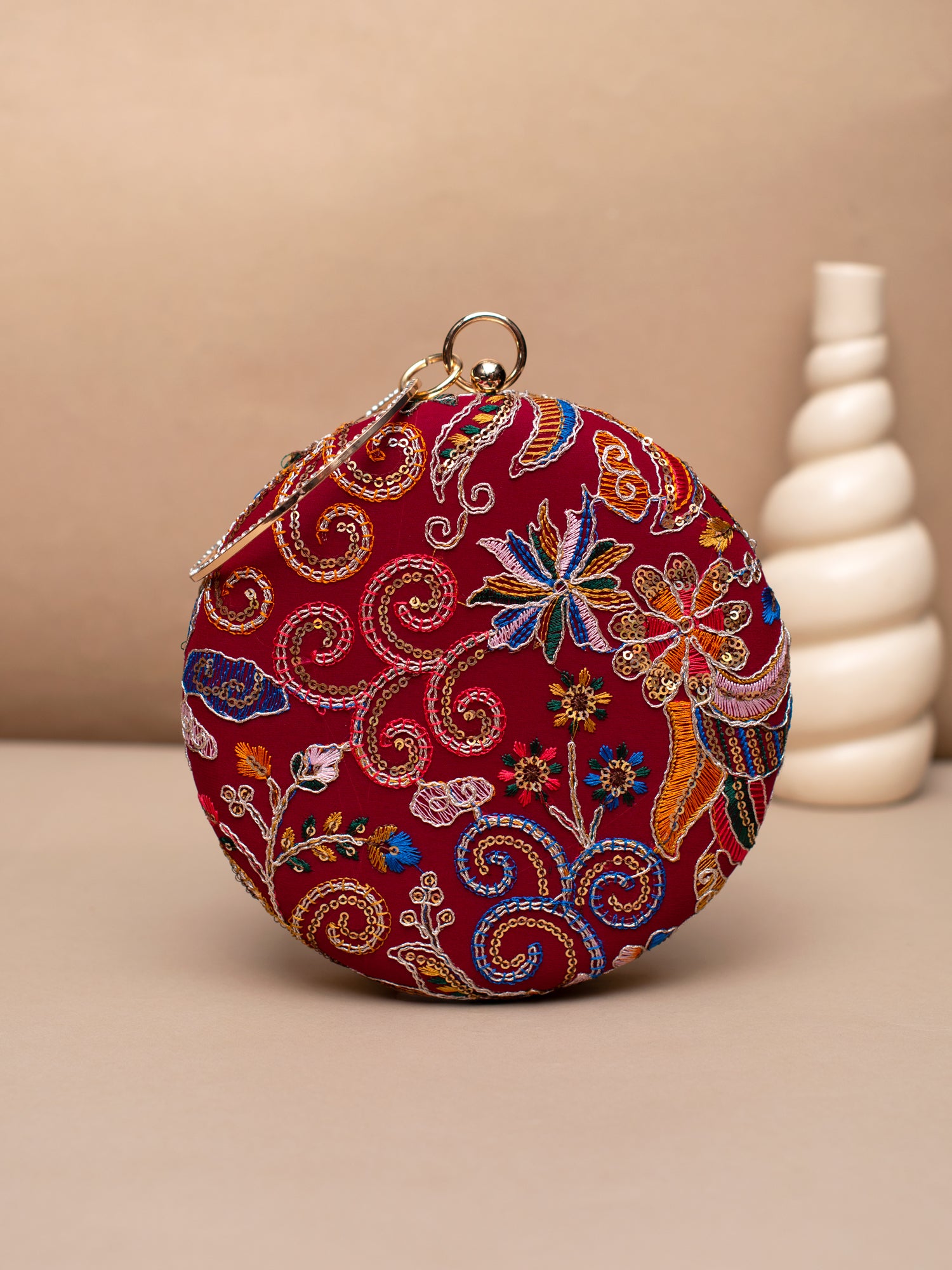 Artklim Festive Maroon Bloom