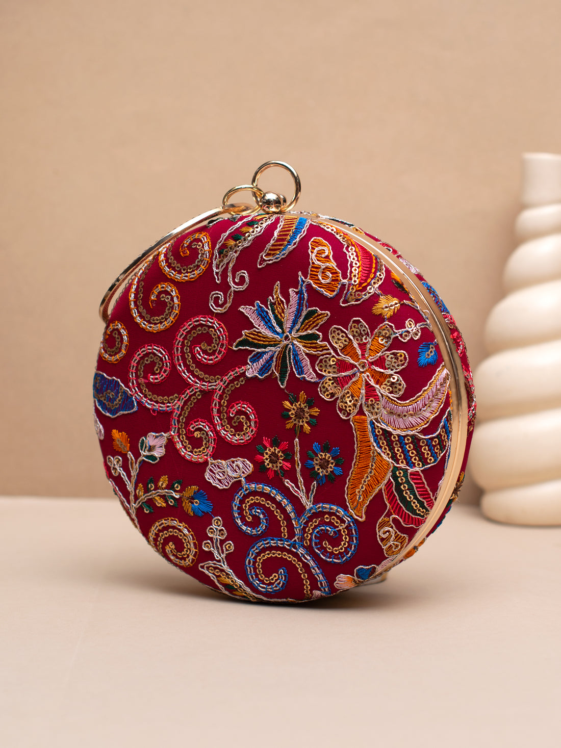 Artklim Festive Maroon Bloom