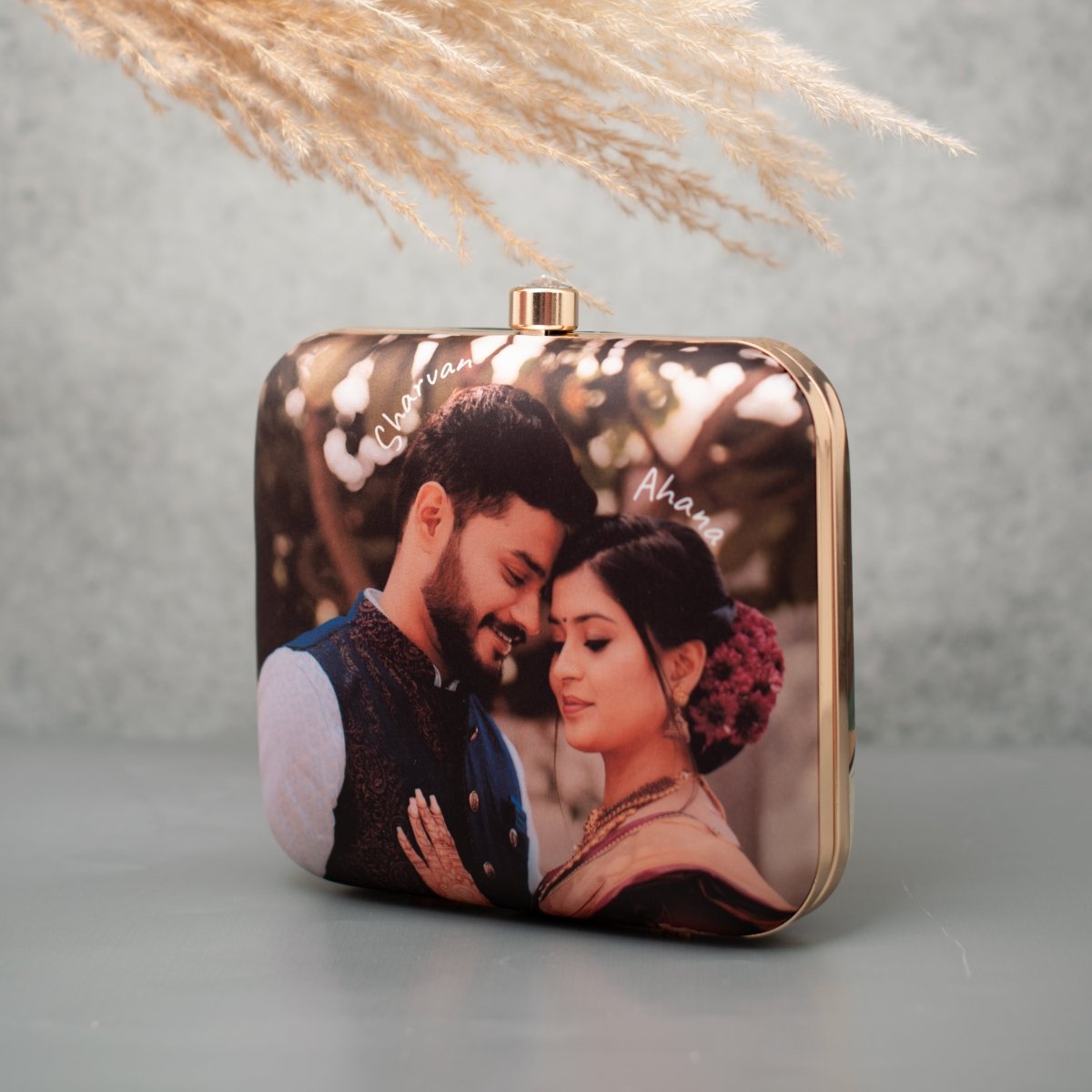 Portrait Ghibli Art Personalised Clutch Bag