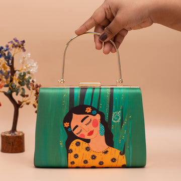 Artklim Dreamy Muse Hand Printed Clutch