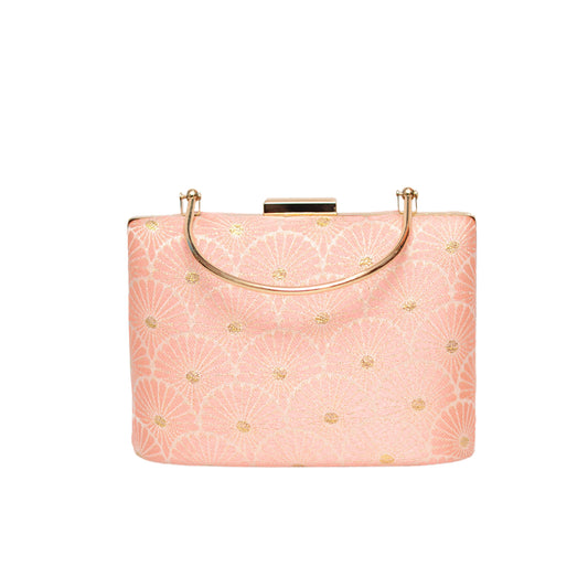 Alluring Pink Embroidered Clutch