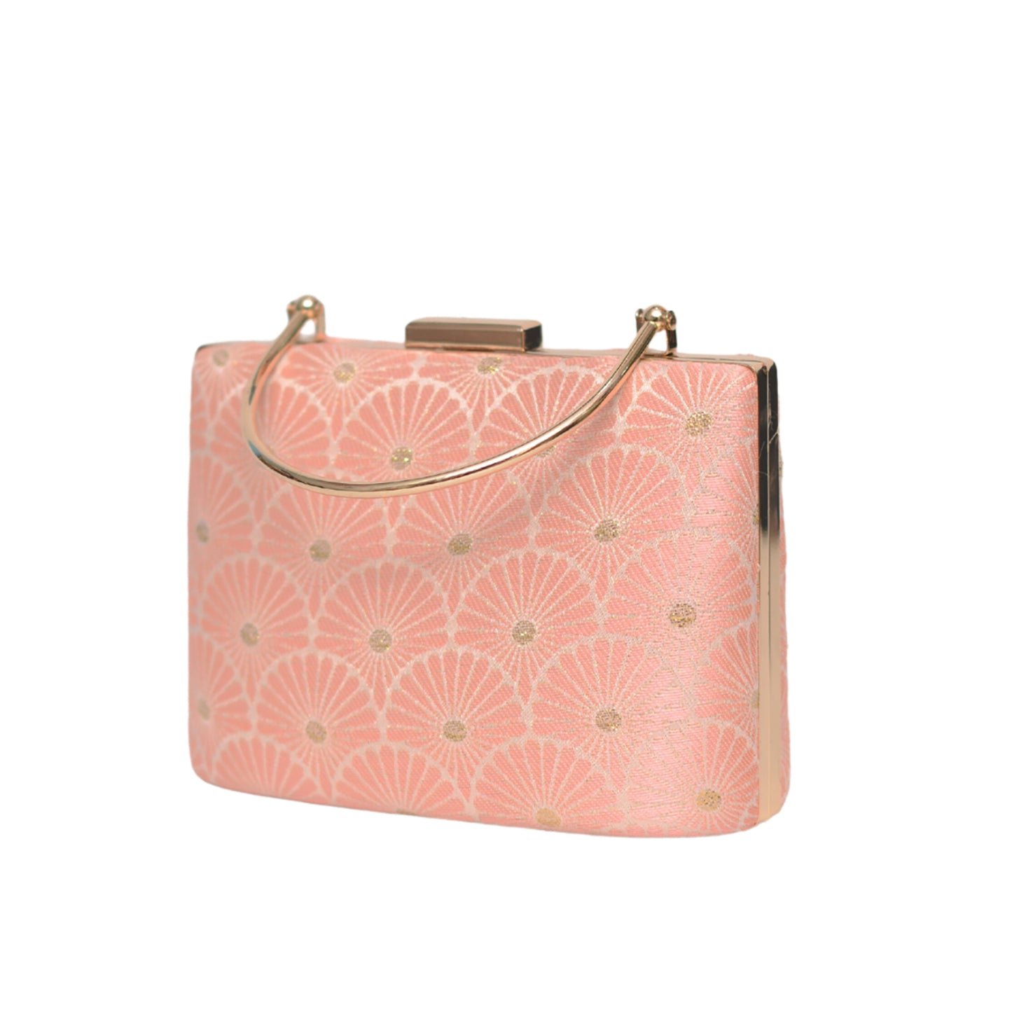 Alluring Pink Embroidered Clutch