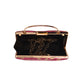 Pink Golden Embroidered Clutch