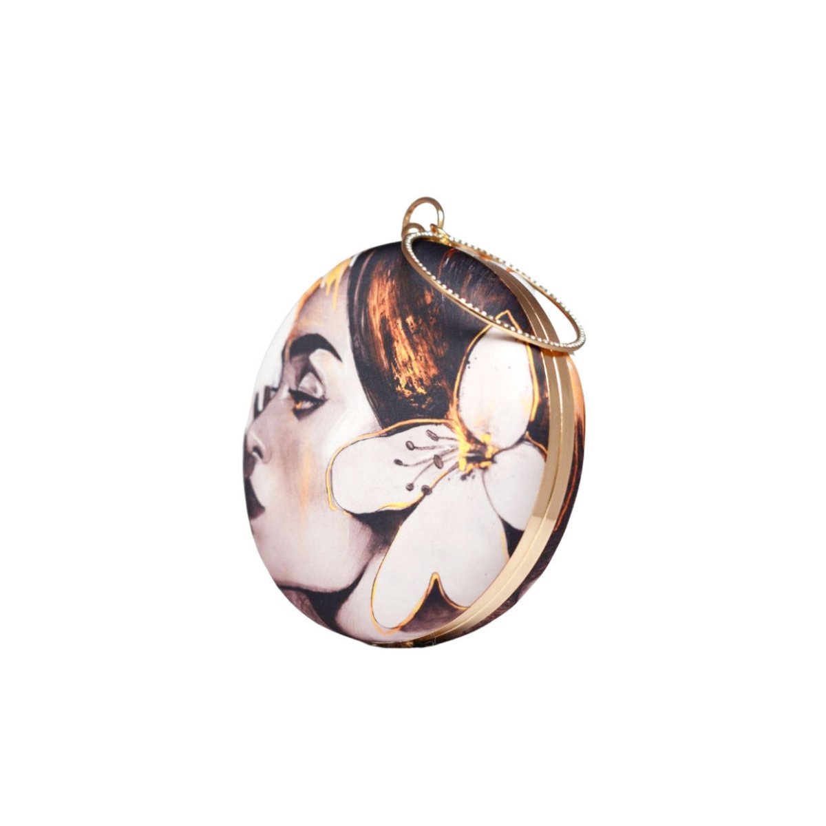 Artklim Frida Kahlo Round Printed Clutch