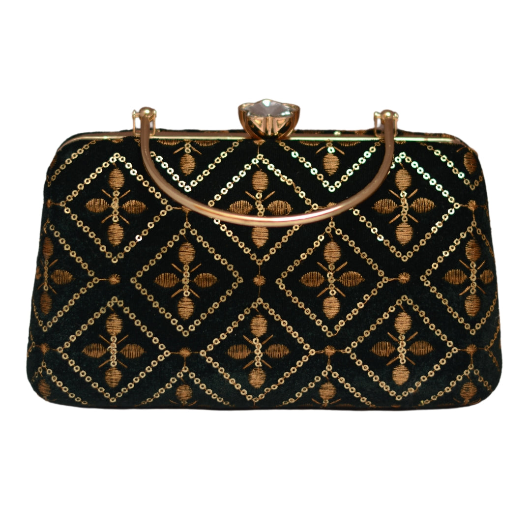 Black party clearance clutch